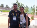 Zorana sa trenerom u Tunisu